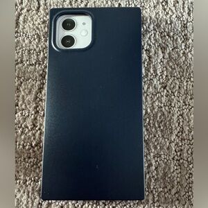 Navy blue square iPhone 12 case